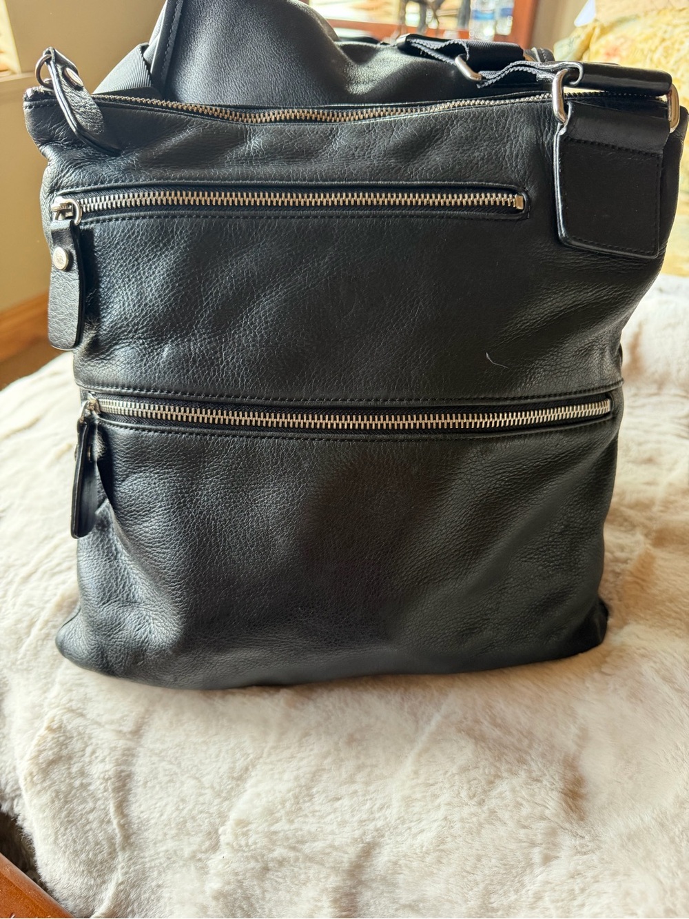 Margot Butter Soft, Black, Leather Crossbody Bag